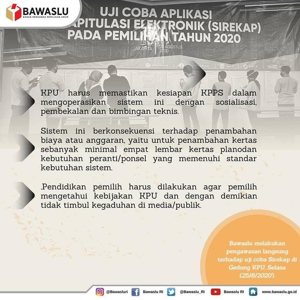 ANALISIS DAN REKOMENDASI BAWASLU TERHADAP UJI COBA SIREKAP (2)