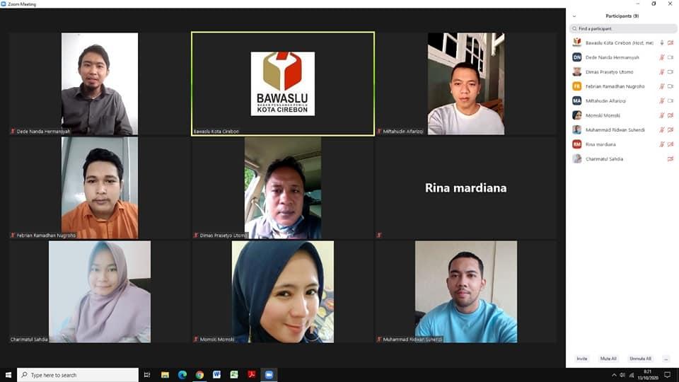 WORK FROM HOME BAWASLU KOTA CIREBON, 13 OKTOBER 2020