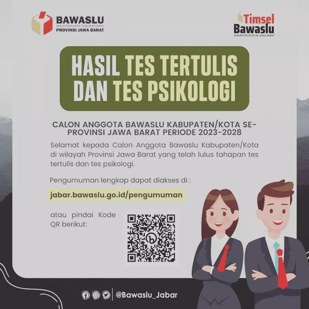 Pengumuman Hasil Tes Tertulis dan Tes Psikologi