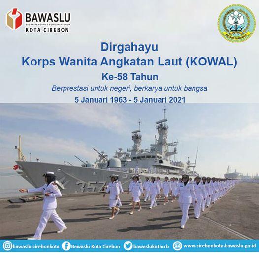 SELAMAT HARI KORPS WANITA ANGKATAN LAUT (KOWAL) KE-58 TAHUN