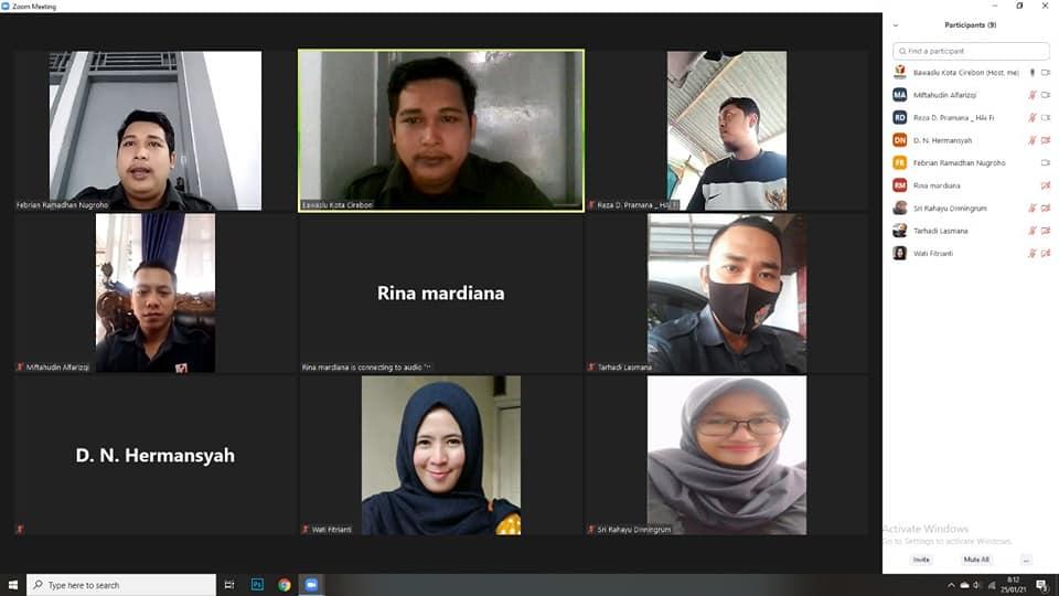 WORK FROM HOME BAWASLU KOTA CIREBON, 25 JANUARI 2021