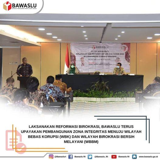 SALAH SATU SYARAT PENGAJUAN ZONA INTEGRITAS BAWASLU