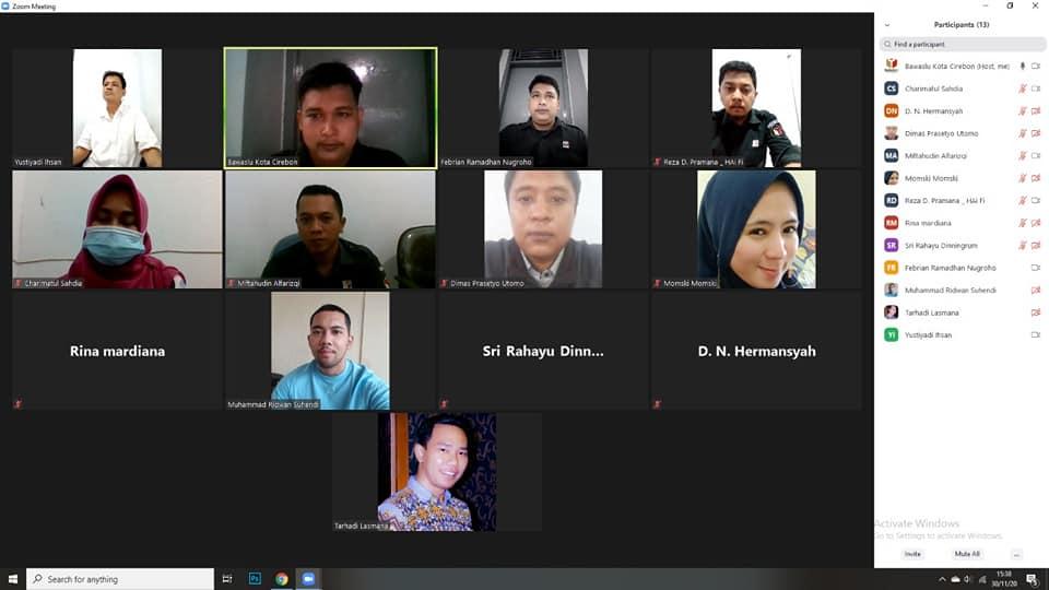 WORK FROM HOME BAWASLU KOTA CIREBON, 30 NOVEMBER 2020
