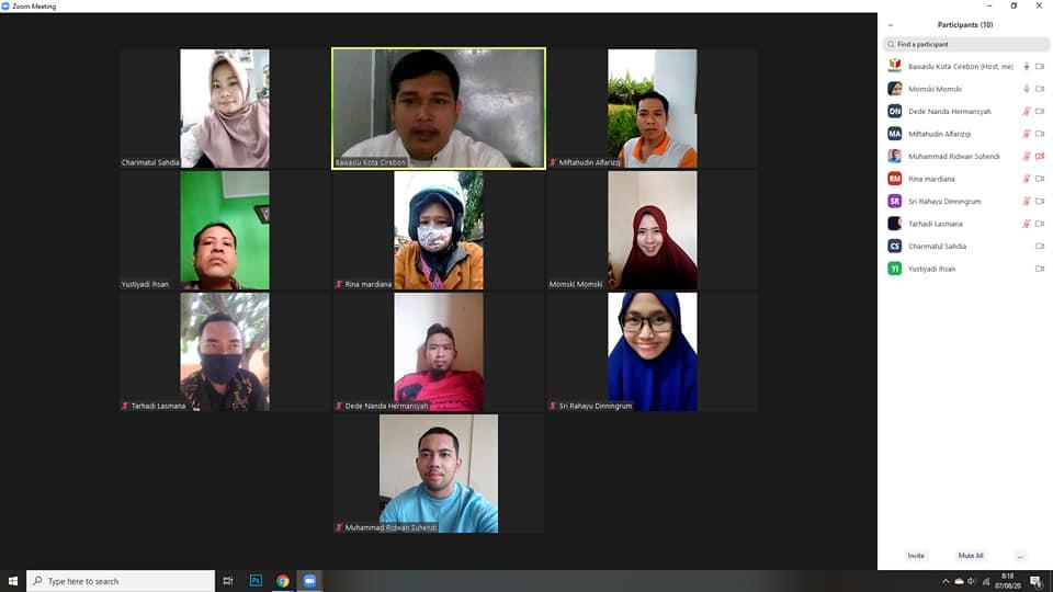 WORK FROM HOME BAWASLU KOTA CIREBON 7 AGUSTUS 2020