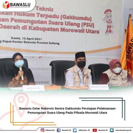 BAWASLU GELAR RAKERNIS SENTRA GAKKUMDU DI KANTOR BAWASLU SULTENG