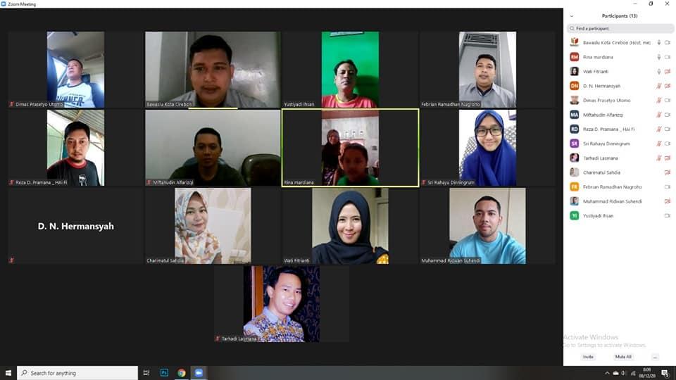 WORK FROM HOME BAWASLU KOTA CIREBON, 8 DESEMBER 2020