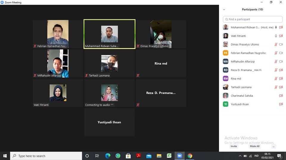 WORK FROM HOME BAWASLU KOTA CIREBON, 5 FEBRUARI 2021