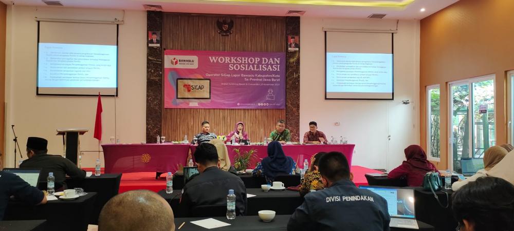 Bawaslu Kota Cirebon Ikuti Workshop dan Sosialisasi Operator Sigap Lapor