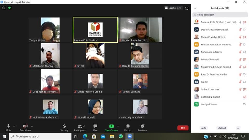 WORK FROM HOME BAWASLU KOTA CIREBON, 8 OKTOBER 2020