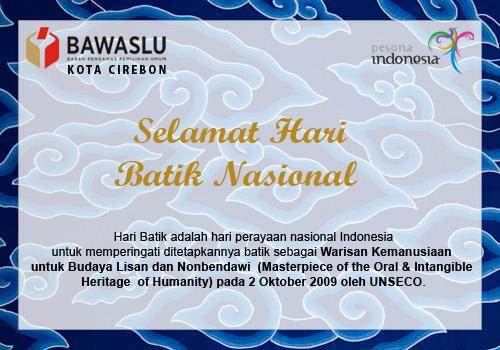 SELAMAT HARI BATIK NASIONAL