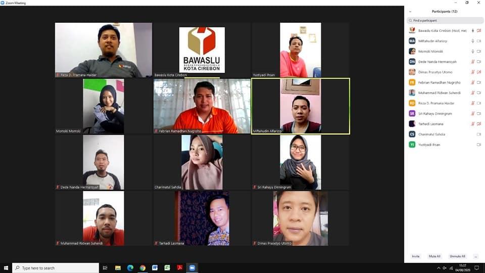 WORK FROM HOME BAWASLU KOTA CIREBON 4 AGUSTUS 2020
