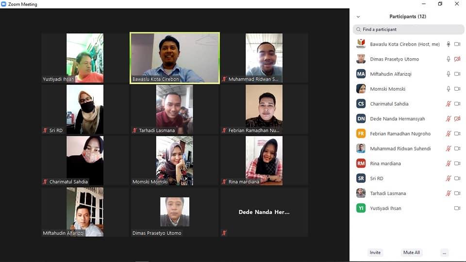 WORK FROM HOME BAWASLU KOTA CIREBON, 10 SEPTEMBER 2020