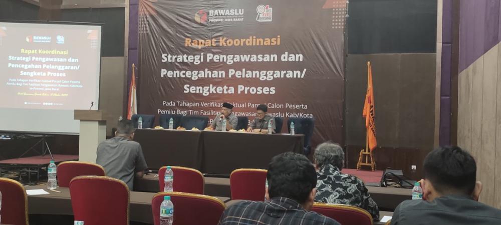 Bawaslu Jabar Gelar Rakor Tim Fasilitasi Pengawasan