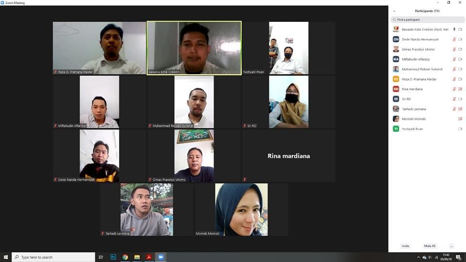 WORK FROM HOME BAWASLU KOTA CIREBON, 9 SEPTEMBER 2020