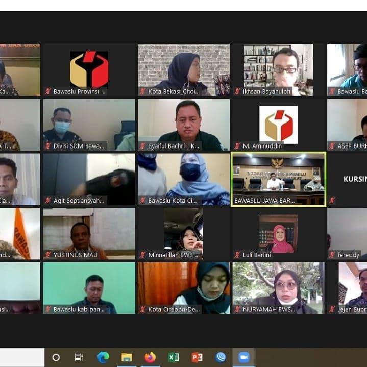 RAPAT KOORDINASI DENGAN BAWASLU KABUPATEN/ KOTA TERKAIT PENINGKATAN KAPASITAS SDM DAN ORGANISASI BAWASLU