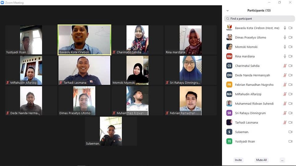 WORK FROM HOME BAWASLU KOTA CIREBON 25 AGUSTUS 2020