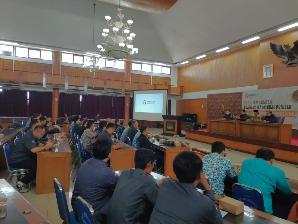 Rapat Peningkatan Kualitas Penyusunan Putusan Penyelesaian Sengketa Proses Pemilu