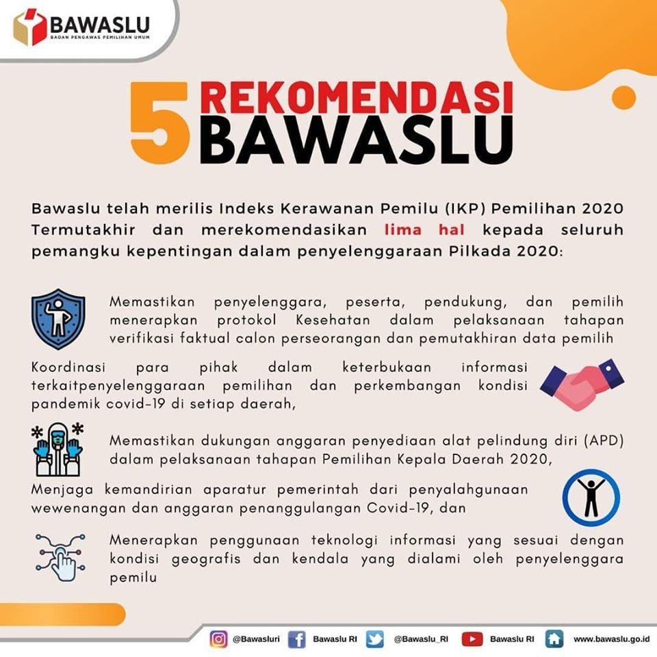 5 REKOMENDASI BAWASLU