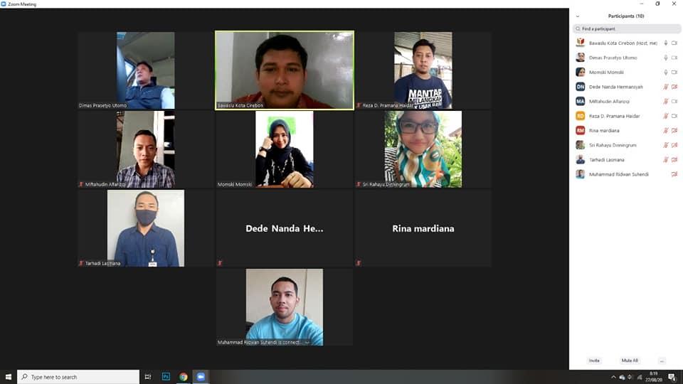 WORK FROM HOME BAWASLU KOTA CIREBON 27 AGUSTUS 2020