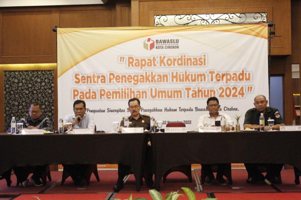 Bawaslu Kota Cirebon Gelar Rakor Gakkumdu Pemilu 2024