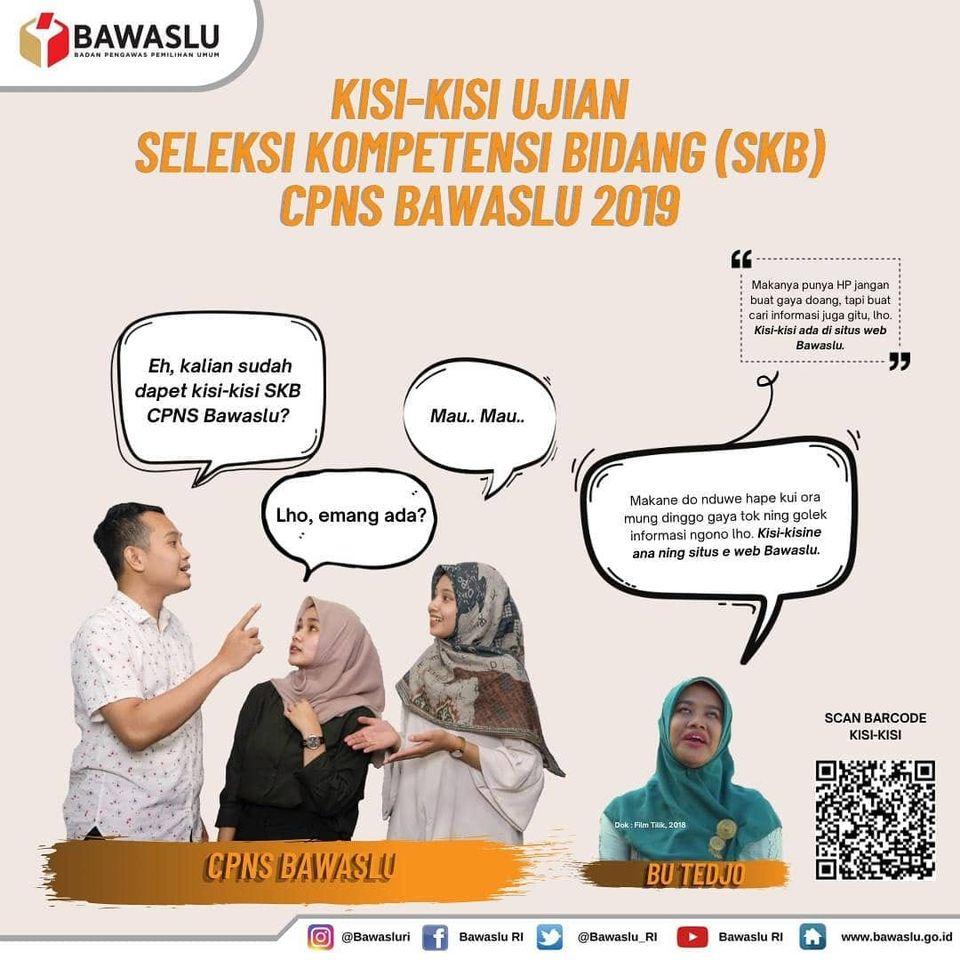 KISI-KISI SKB CPNS BAWASLU 2019