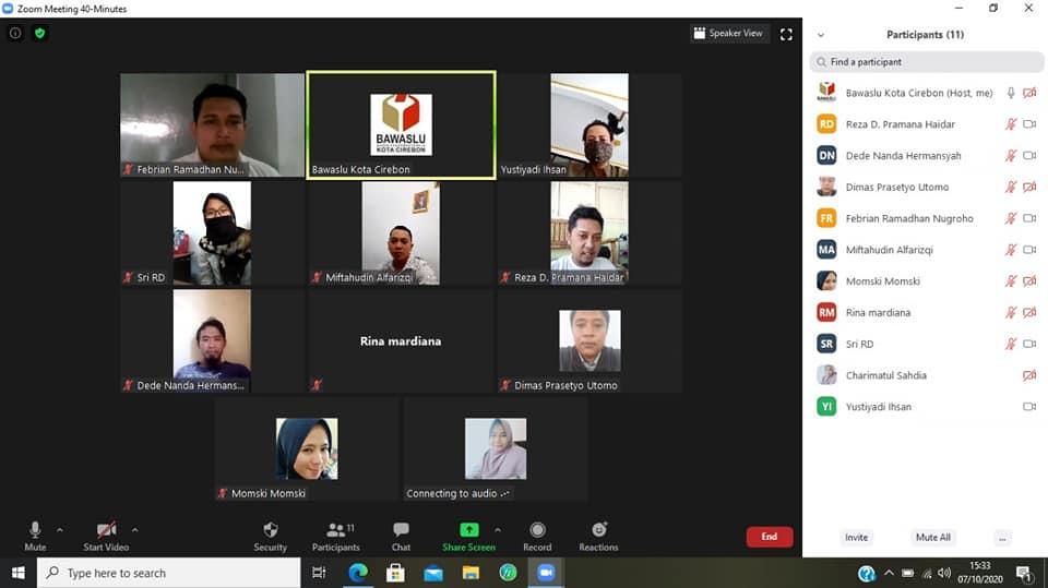 WORK FROM HOME BAWASLU KOTA CIREBON, 7 OKTOBER 2020