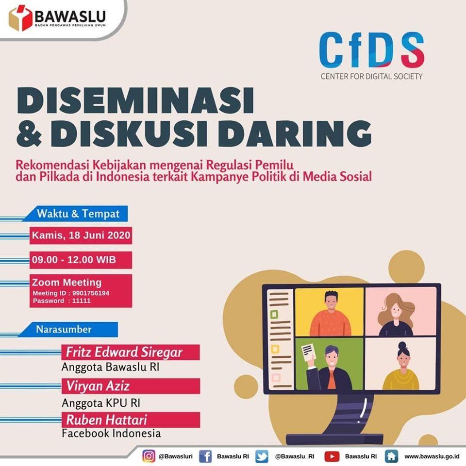 REKOMENDASI KEBIJAKAN MENGENAI REGULASI PEMILU DAN PILKADA DI INDONESIA TERKAIT KAMPANYE POLITIK DI MEDIA SOSIAL 