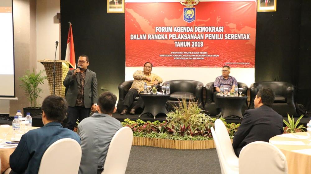 FORUM AGENDA DEMOKRASI DALAM RANGKA PELAKSANAAN PEMILU SERENTAK TAHUN 2019