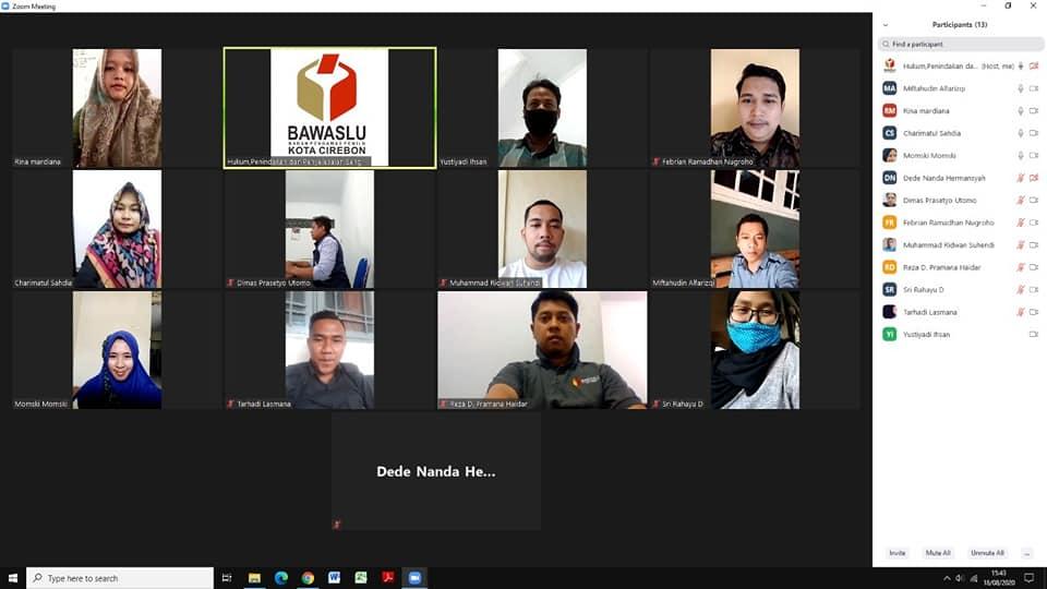 WORK FROM HOME BAWASLU KOTA CIREBON 18 AGUSTUS 2020 