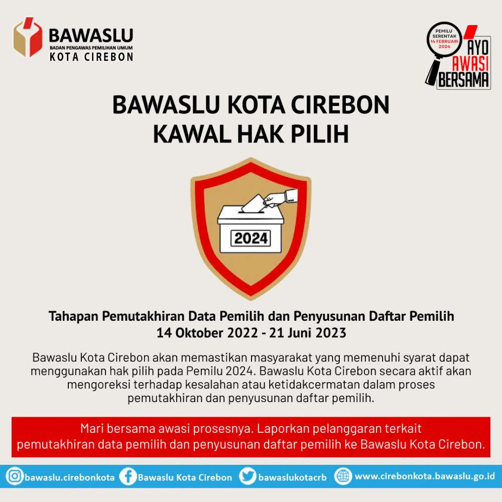 Bawaslu Imbau KPU Cermat dalam Pemutakhiran Data Pemilih