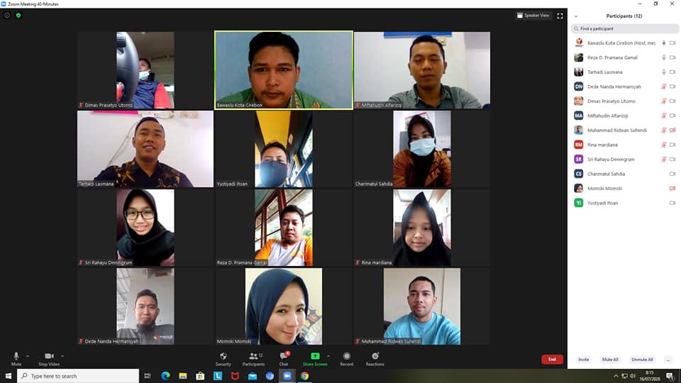 WORK FROM HOME BAWASLU KOTA CIREBON 16 JULI 2020