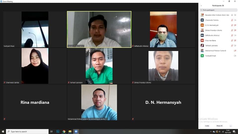 WORK FROM HOME BAWASLU KOTA CIREBON, 18 NOVEMBER 2020
