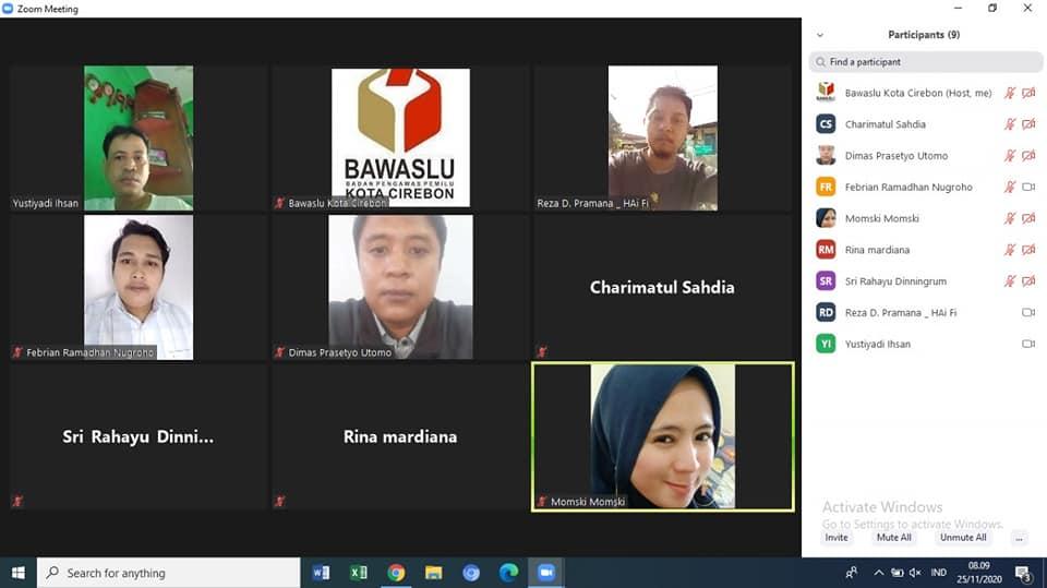 WORK FROM HOME BAWASLU KOTA CIREBON, 25 NOVEMBER 2020