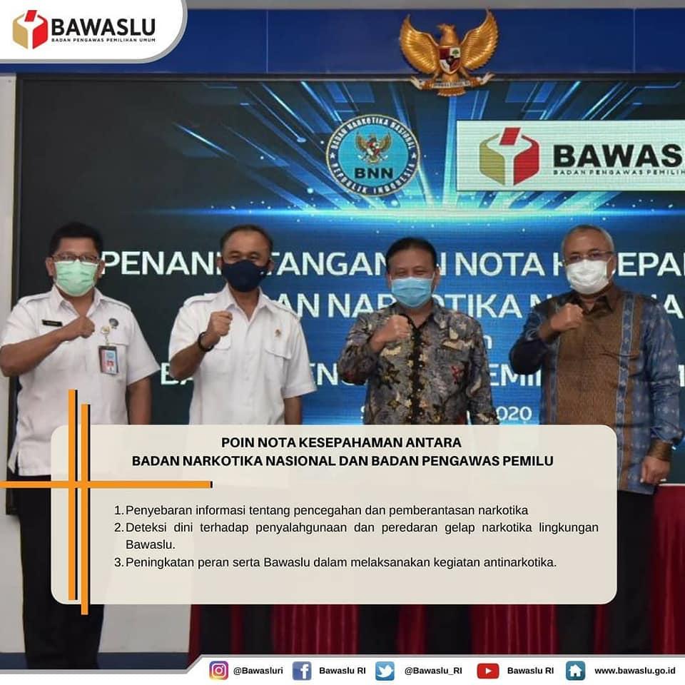 NOTA KESEPAHAMAN BAWASLU DAN BNN