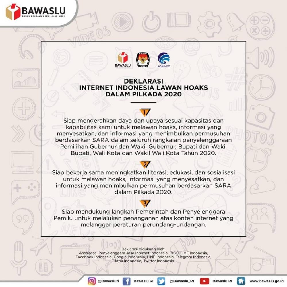 DEKLARASI INTERNET INDONESIA LAWAN HOAKS DALAM PILKADA 2020