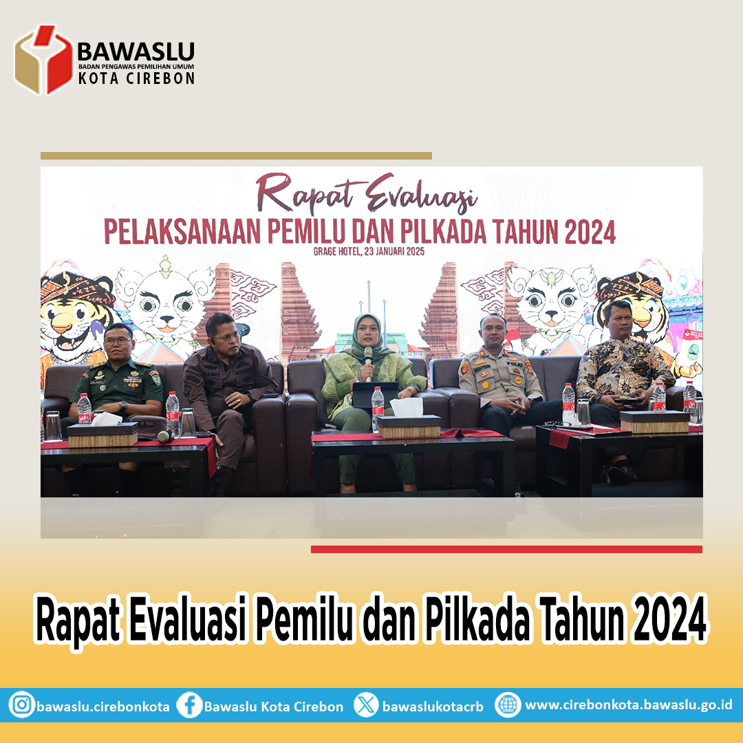 Bawaslu Kota Cirebon Bahas Evaluasi Pemilu dan Pilkada 2024 dalam Rapat Bersama KPU