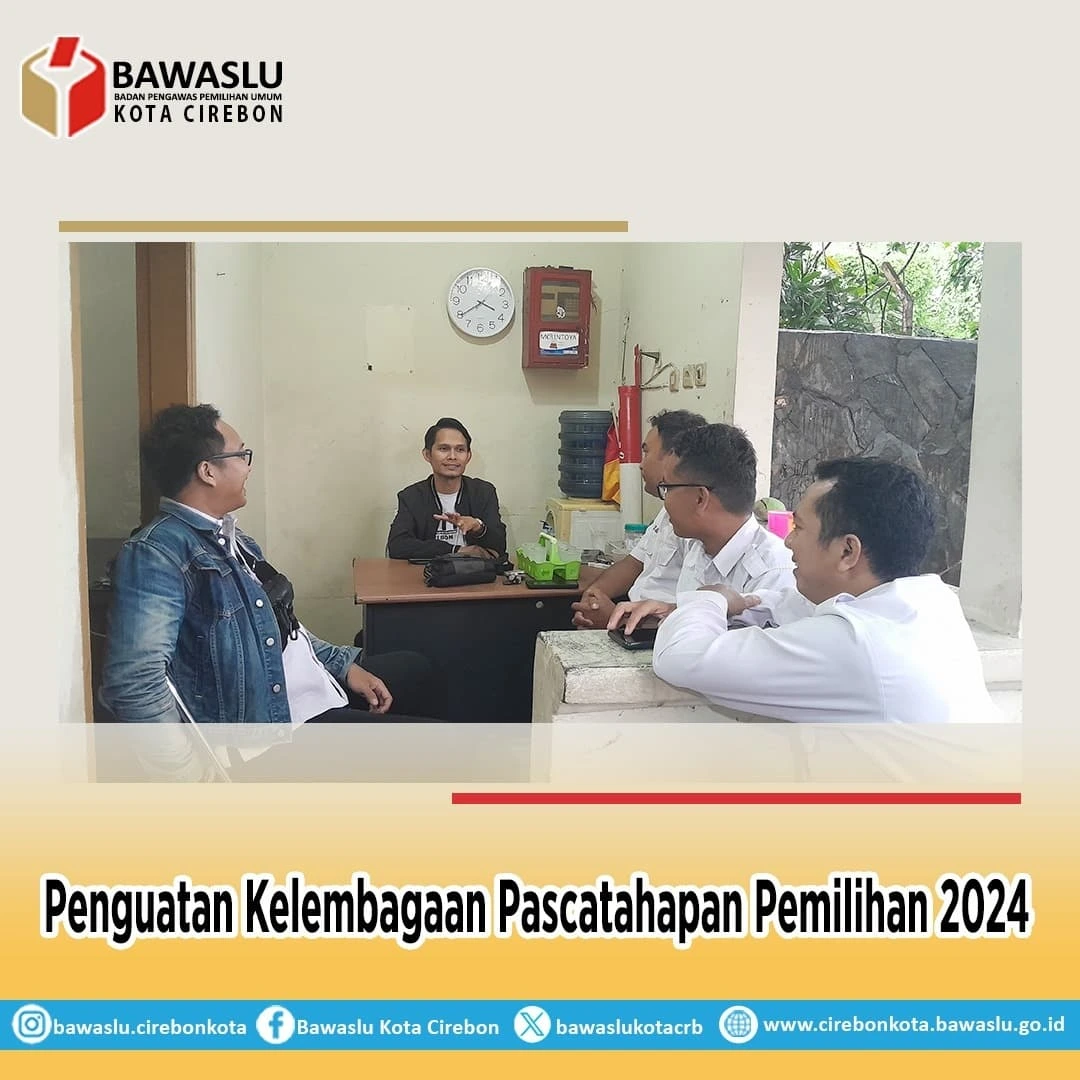 Bawaslu Kota Cirebon Perkuat Kelembagaan Pascapemilihan 2024 Lewat Pengarahan Internal
