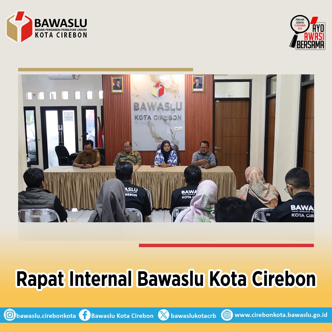 Evaluasi Pemilu 2024, Bawaslu Kota Cirebon Matangkan Rencana Kerja 2025
