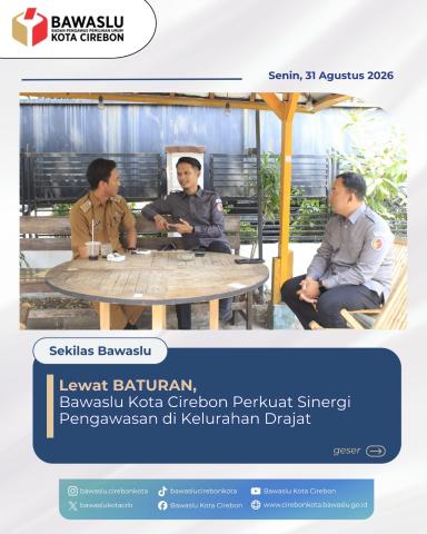 Bawaslu Kota Cirebon Sambangi Kelurahan Drajat Lewat Program BATURAN demi Optimalkan PDPB 2026