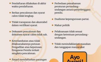 KERAWANAN TAHAPAN PENCALONAN