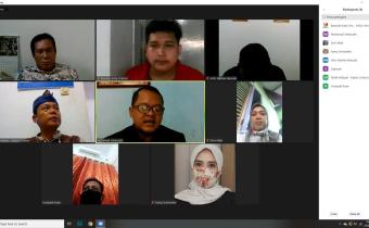 VIDEO CONFERENCE ACARA TANTANGAN JURNALIS PELIPUT PILKADA