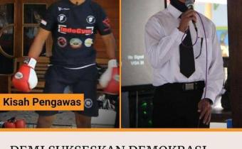 DEMI SUKSESNYA DEMOKRASI, ATLET MMA JADI PENGAWAS TPS