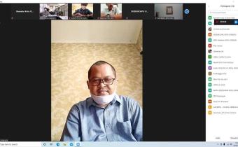 BAWASLU KOTA CIREBON MENGIKUTI ACARA DARING RAPAT KOORDINASI DAFTAR PEMILIH BERKELANJUTAN TAHUN 2021 PERIODE MARET 2021