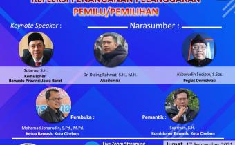 Jumat Nanti Bawaslu Gelar Webinar Sultan Jilid 2