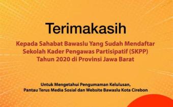 TERIMAKASIH KEPADA SAHABAT BAWASLU YANG TELAH MENDAFTAR SKPP