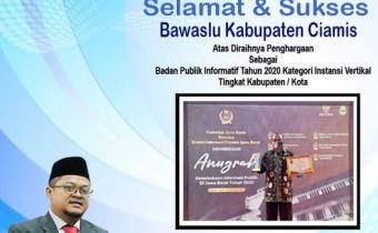 SELAMAT DAN SUKSES KEPADA BAWASLU KABUPATEN CIAMIS