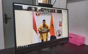 BAWASLU KOTA CIREBON MENGIKUTI VIDEO CONFERENCE HALAL BIHALAL IDULFITRI 1441 H & PERSIAPAN PENGAWASAN LANJUTAN TAHAPAN PILKADA 2020