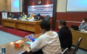 RAPAT PLENO TERKAIT REKAPITULASI DAFTAR PEMILIH BERKELANJUTAN TAHUN 2021 PERIODE JANUARI