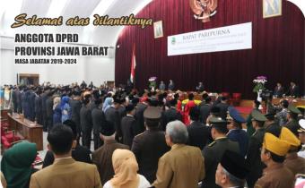 SELAMAT ATAS DILANTIKNYA ANGGOTA DPRD PROVINSI JAWA BARAT