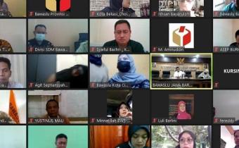 RAPAT KOORDINASI DENGAN BAWASLU KABUPATEN/ KOTA TERKAIT PENINGKATAN KAPASITAS SDM DAN ORGANISASI BAWASLU